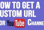Custome url for youtube channel