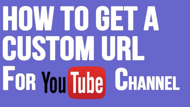 Custome url for youtube channel