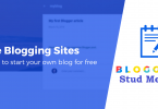 Best blogging sites for Beginner