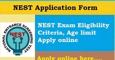 NEST 2020 Application Online by Stud Mentor