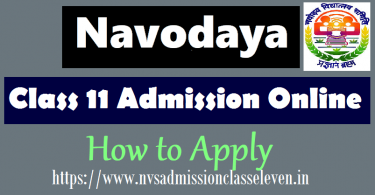 Jawahar Navodaya Vidyalaya 11th class admissions 2019 on Stud Mentor