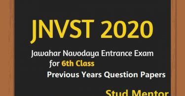 JNVST 2020 Exam Materials