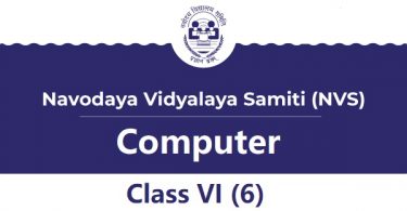 Navodaya Computer Syllabus Class VI