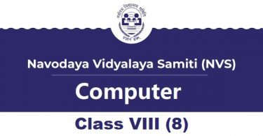 Navodaya Computer Syllabus Class VIII (8)
