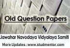 Navodaya Class VI IX Question Papers