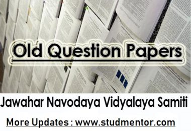Navodaya Class VI IX Question Papers