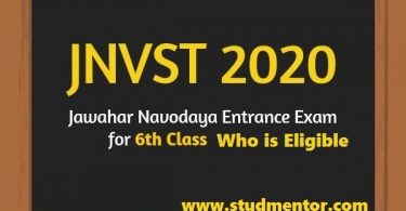 Who is Eligible in Navodaya class VI admission online