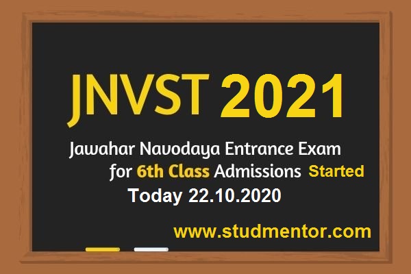 jnvst-2021-for-Class-vi started today