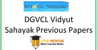 DGVCL Vidyut Sahayak (Junior Assistant) Previous Year Question Papers