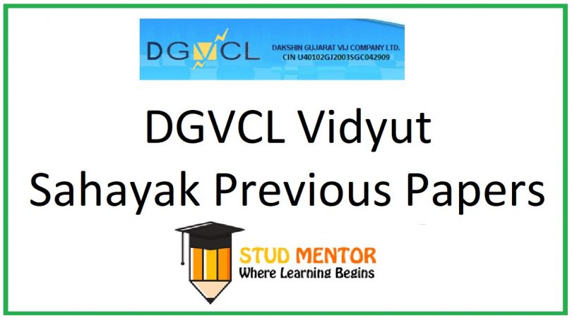 DGVCL Vidyut Sahayak (Junior Assistant) Previous Year Question Papers