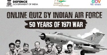 Online Quiz by Indian Air Force 50 Years of 1971 War