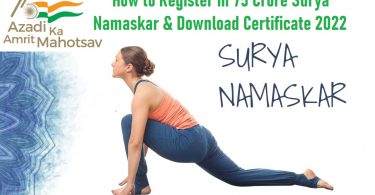 How to Register in 75 Crore Surya Namaskar Download Certificate 2022
