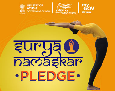 How to take Surya Namaskar Pledge 2022