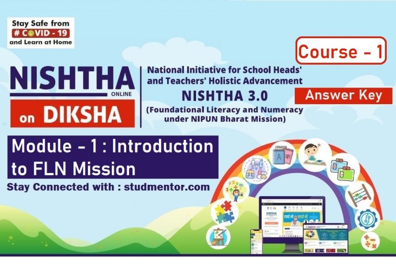 Nishtha 3.0 FLN Diksha Portal Module 1 Introduction to FLN Mission Answer Key