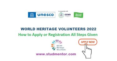 How to Apply Registration for World Heritage Volunteers 2022 Campaign