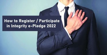How to Register Participate in Integrity e-Pledge 2022
