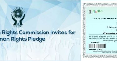 How to Take Pledge for National Human Rights Commission 2022