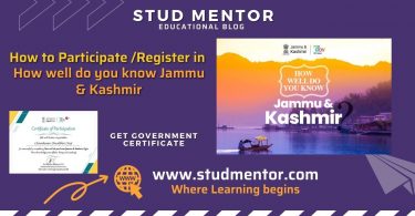 How to Participate Register in How well do you know Jammu & Kashmir
