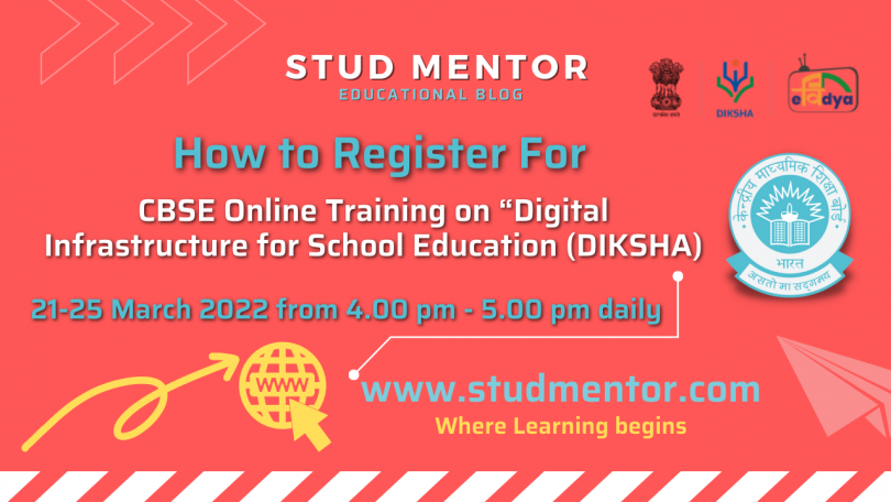 How to Register for Online Training on “Digital Infrastructure for School Education (DIKSHA)