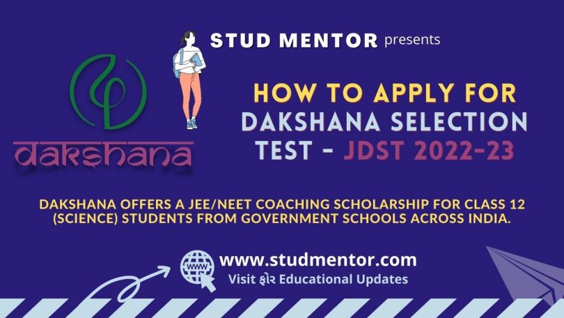 How to Apply for Dakshana Selection Test - JDST 2022-23