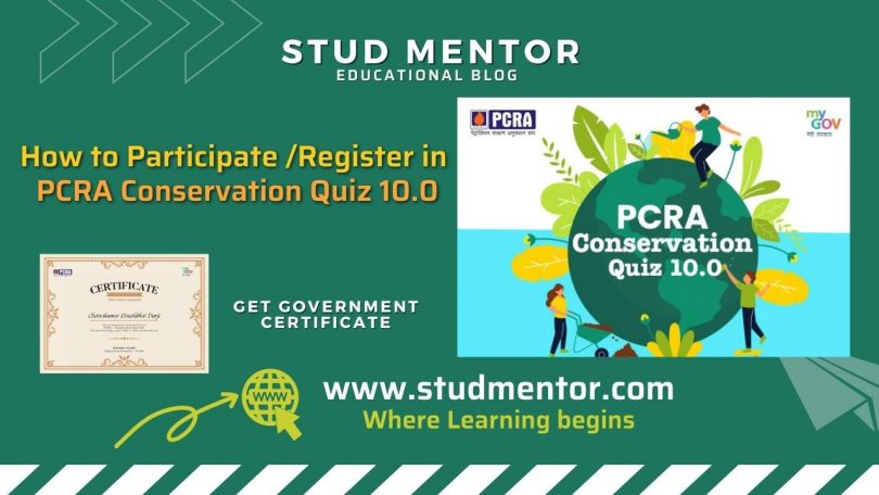 How to Participate Register in PCRA Conservation Quiz 10.0