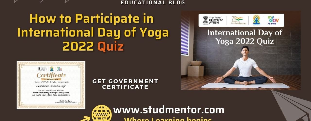 How to Participate in International Day of Yoga 2022 Quiz