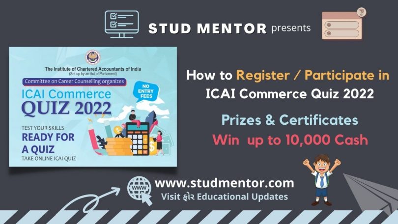 How to Register Participate in ICAI Commerce Quiz 2022