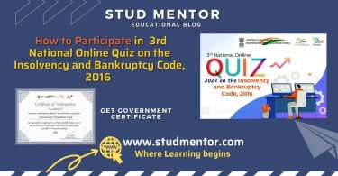 Participate in 3rd National Online Quiz on the Insolvency and Bankruptcy Code, 2016