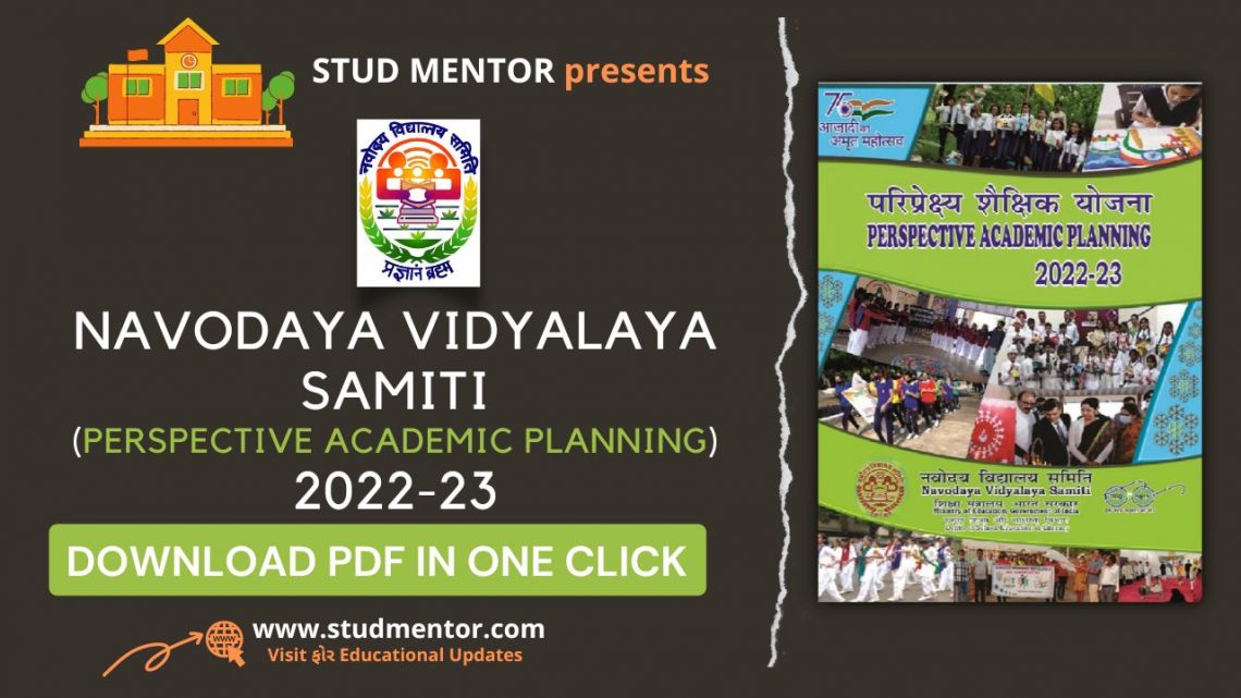 Download Navodaya PAP (Perspective Academic Planning) 202223