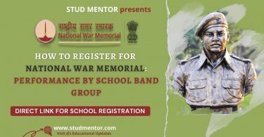 How to Register for National War Memorial Performance by School Band Group