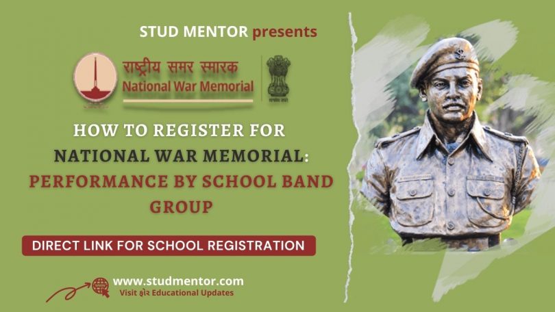 How to Register for National War Memorial Performance by School Band Group