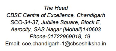 Demand draft Address for CBSE Teachers Conference 2022