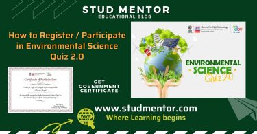 How to Register Participate in Environmental Science Quiz 2.0
