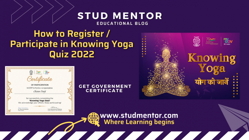 How to Register Participate in Knowing Yoga Quiz 2022