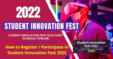 How to Register Participate in Student Innovation Fest 2022