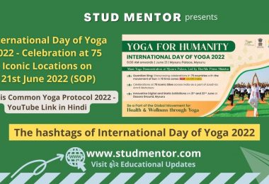 International Day of Yoga 2022 - Celebration at 75 Iconic Locations on 21st June 2022 (SOP)