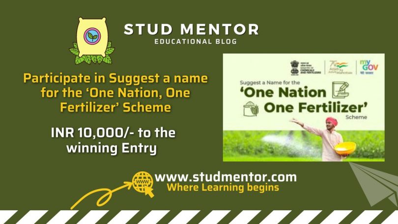 Participate in Suggest a name for the ‘One Nation, One Fertilizer’ Scheme