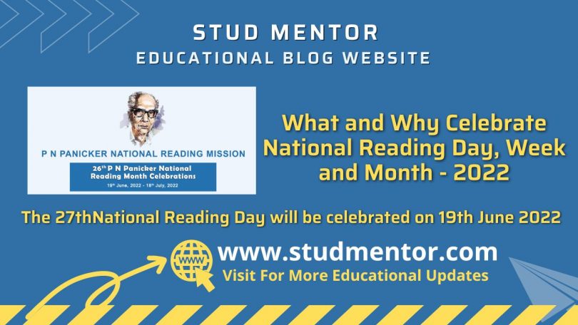 What and Why Celebrate National Reading Day, Week and Month 2022