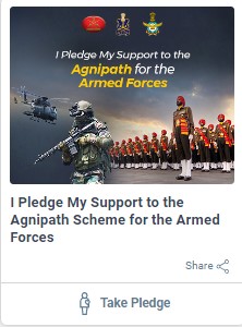 take a pledge for support agnipah scheme