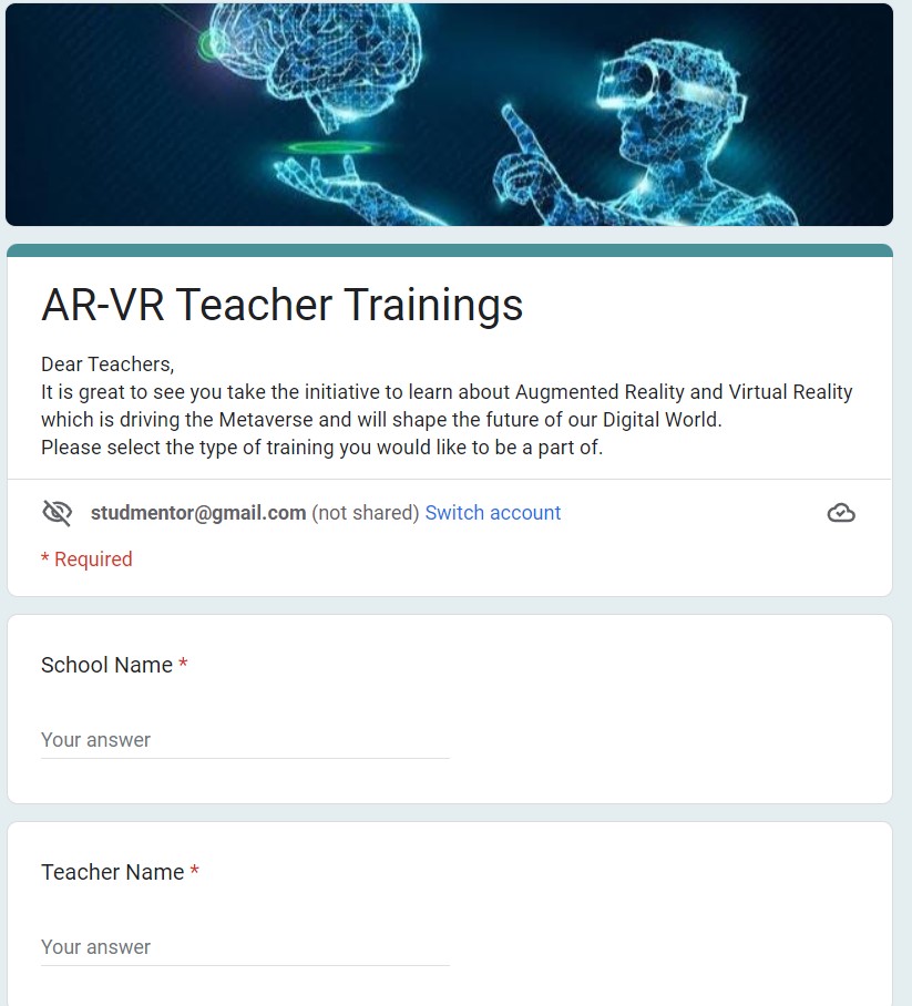 AR VR teacher Training