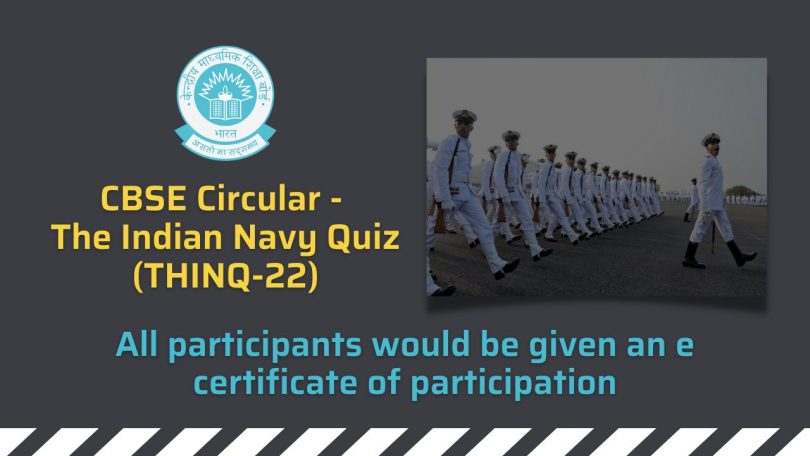 CBSE Circular - The Indian Navy Quiz (THINQ-22)