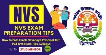 How to Pass Crack Navodaya Principal TGT, PGT NVS Exam Tips, Syllabus