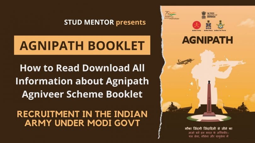 How to Read Download All Information about Agnipath Agniveer Scheme Booklet