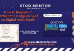 How to Register Participate in MyGov Quiz on Digital India Week