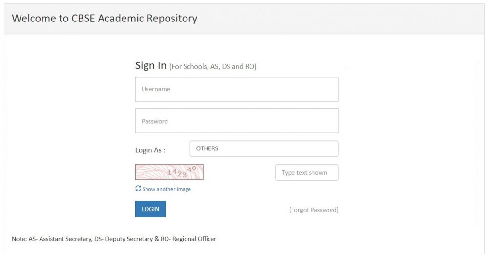 Link for Login - Login Page CBSE Digi Locker