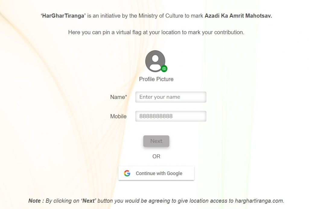 registration link of har ghar tiranga 2022-23