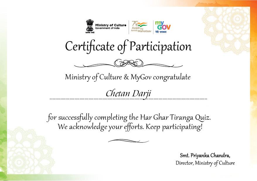 Download Har Ghar Tiranga Certificate