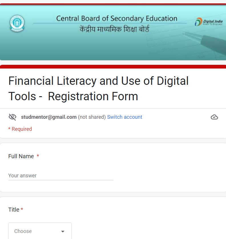 Financial Literacy and Use of Digital Tools Registration Link 
