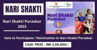 How to Participate Nomination in Nari Shakti Puraskar 2023