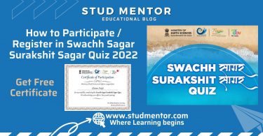 How to Participate Register in Swachh Sagar Surakshit Sagar Quiz 2022